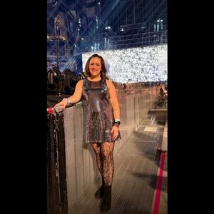 Caramella Silver Sequin Dress